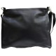 Sac bandoulière noir pour femme à rabat interchangeable
