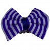 Barrette anti glisse rayée bleu et blanc