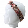 Bandeau magique motifs arabesques rouges et noires