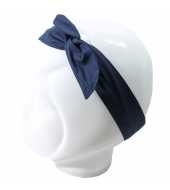 Bandeau cheveux femme bleu marine