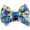 Barrette anti glisse liberty bleu et blanc