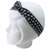 Bandeau magique marin noir motif bateaux