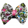 Barrette bébé liberty bleu rose et vert