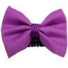 Barrette bébé anti glisse mauve