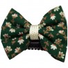 Barrette bébé anti glisse liberty vert