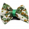 Barrette anti glisse liberty vert et marron