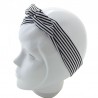 Bandeau magique rayé noir et blanc