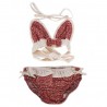 Maillot de bain 2 pièces liberty rouge