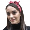 Bandeau cheveux bandana rouge