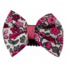 Barrette bébé anti glisse liberty rose vif