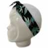 Bandeau magique feuilles de cannabis vertes