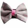 Barrette bébé fille grise à pois roses