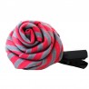 Barrette rose rouge et grise