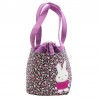 Sac liberty mauve motif lapin