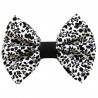 Barrette noeud liberty noir et blanc