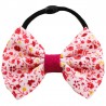 Chouchou noeud liberty rouge jaune blanc
