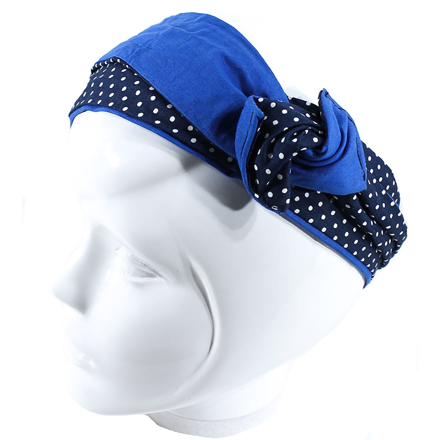 Bandeau de cheveux, headband en tissu coton à pois ou fleuri