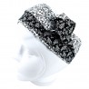 Bandeau articulé liberty noir et blanc