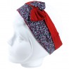 Bandeau articulé rouge et liberty