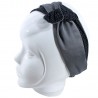 Bandeau articulé satin gris