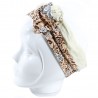 Bandeau articulé écru et jungle