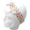 Bandeau magique liberty rose et jaune