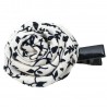Barrette rose liberty blanc et noir