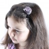 Barrette rose liberty mauve