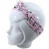 Bandeau magique rose motif panda