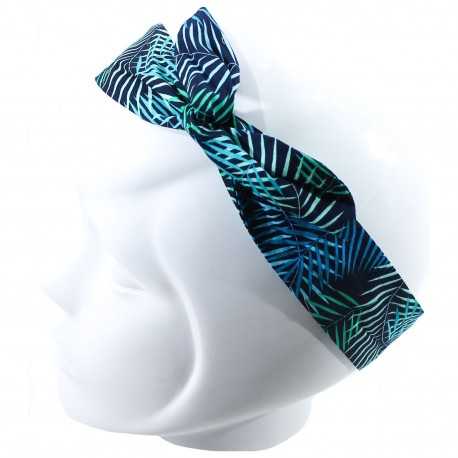 Bandeau magique tropical bleu