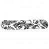 Chignon magique bandana blanc et noir