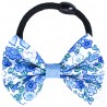 Chouchou noeud liberty bleu