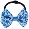 Chouchou noeud liberty bleu et vert