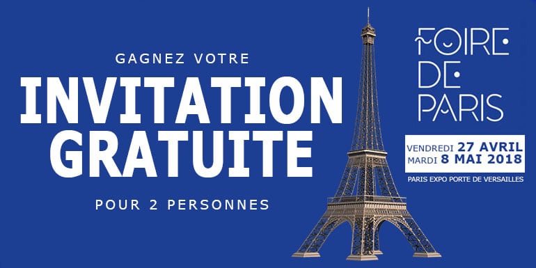 20 invitation gratuite foire de paris 2018